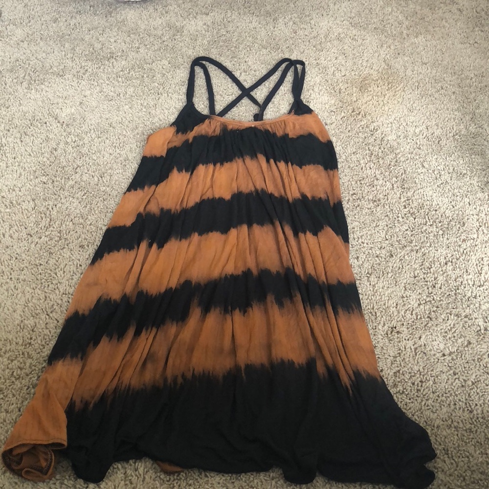 Stewpot Back Free People Tie dye cover up dress